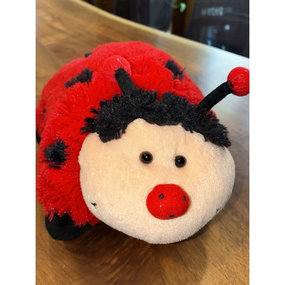 Pillow Pet Ms Ladybug '10 Red Black Soft Stuffed Plush Original 11